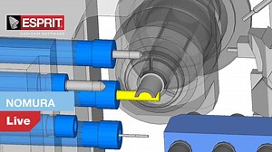 1.1K views · 45 reactions | Lavorazione su fantina mobile Nomura con ESPRIT CAM in diverse operazioni complesse di tornitura, fresatura su assi C,Y e B. ESPRIT permette la simulazione dell'intero processo e il calcolo dei tempi ciclo! | Esprit CAM Italy | Facebook