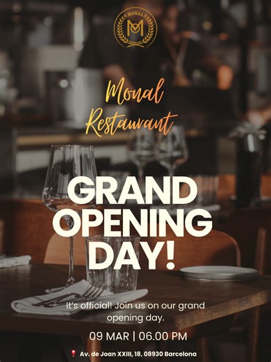 Monal Restaurant Grand Opening in Barcelona