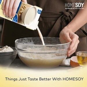 1.8K views · 16 reactions | Recipes sometimes require milk, but if you are lactose intolerant - we have just what you need! Replace regular milk with a dairy free option; HOMESOY No Sugar Added because we can assure you that it will taste better with HOMESOY!  #HOMESOY #soyamilk #soyagoodness #nosugaradded | HOMESOY | Facebook