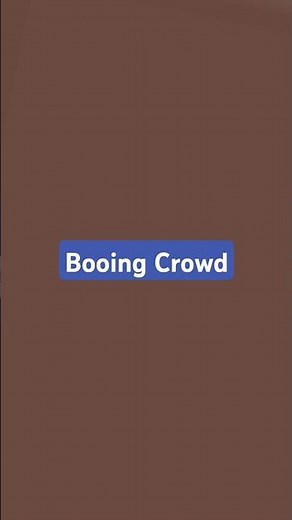 Booing Crowd Sound effect