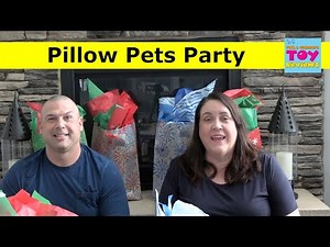 Pillow Pets Unboxing Party Plush Friends To Love | PSToyReviews