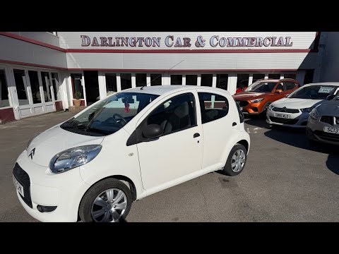 2012 CITROEN C1 ONLY 54,000 MILES 5 SERVICE STAMPS INSURANCE GROUP 3 IDEAL 1st CAR AUX BT DARLINGTON