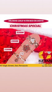 10k ROSE GOLD WITH RED DIAMOND RINGS SPECIAL: $3500,$2500,$3000 BEST QUALITY AND UNBEATABLE PRICES Please look out for KETAN JEWELLERS Sign when entering the store!!!!! SHOP NOW FOR THE BEST DEALS!!! VISIT US AT #57 HIGH STREET, SAN FERNANDO. DELIVERIES AVAILABLE! WHATSAPP:491-3075 to order | Ketan Jewellers