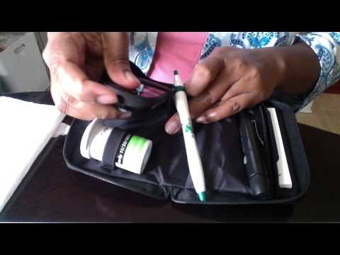 How to check blood sugar using Accu Chek Aviva Plus