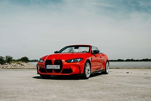2025 BMW M4 Competition Convertible Facelift Show in Toronto Red