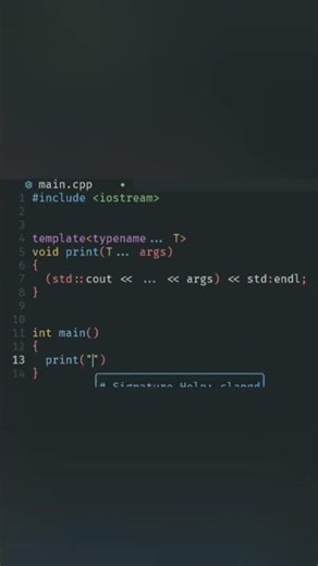 C++ | Templated print function infinite arguements! | #cpp #programming #cpptutorial
