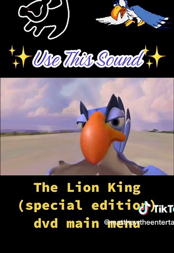 Nostalgic Lion King DVD Main Menu Memories