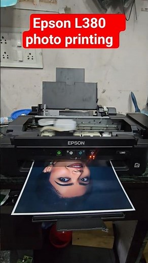 Epson L380 photo printing All-in One Color printer Speed Test #Epson