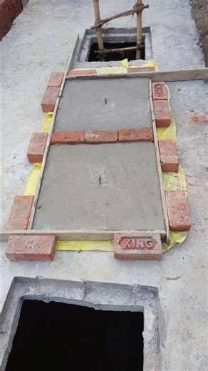 how to make chamber cover with help of sariya and cement | septic tank concrete slab #viral #viral