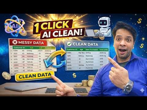 Free AI Tool jo Excel Messy Data 1 Click me Clean kare | Demo to See the Cleaning using Streamlit
