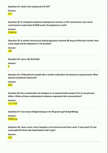 NLN Math Practice Exam 2026 | Dosage Calculations + Word Problems Practice Test
