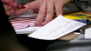 Elementary School students participate in Valentines for Vets program