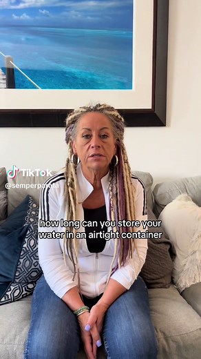 As far as I know indefinitely if stored properly!! #water #storage #waterstorage #preppersoftiktok