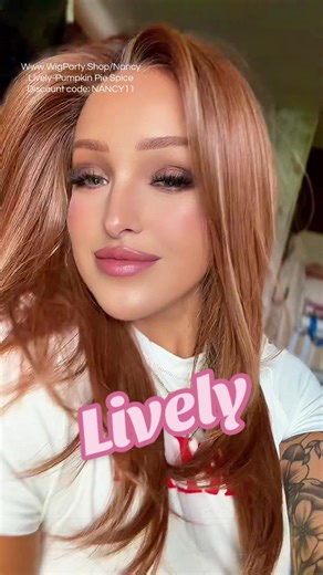 Www.WigParty.Shop/Nancy Lively-Pumpkin Pie Spice Discount code: NANCY11 @wigparty.shop #belletress #hairloss #wigsforbeginners #wigparty #wigtips