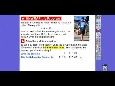 Solve Addition & Subtraction Equations - lesson 8.4