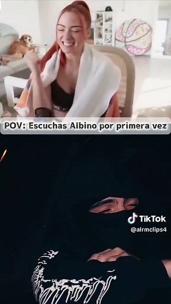 Mira como ella reacciona al escuchar AlbinoPR En2 #parati #shorts #viral #puertorico #madrid