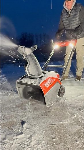 My First Test with a Milwaukee Snow Blower