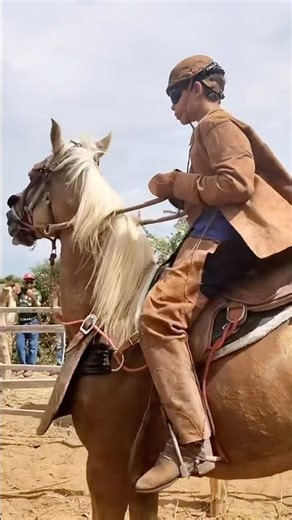 Young cowboy running a bull chase in the woods, congratulations cowboy! 👏 #bullcatching #cowboyli...