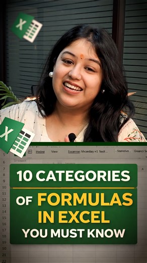 ✅Top 10 formulae category in Excel#excel2025#excel #excelcourse#exceltraining #exceltutorial#excel