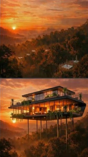 House Floating Above Forest 😱 | Futuristic Luxury Home Construction | ARQYN STUDIO