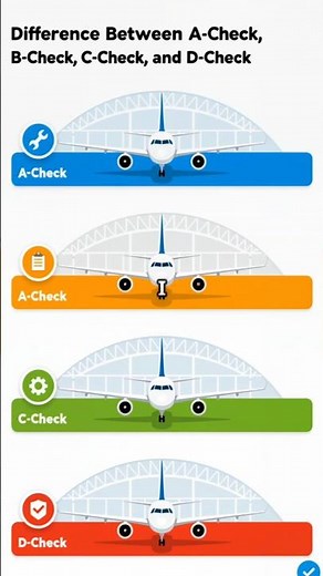Difference Between A-Check, B-Check, C-Check, and D-Check on Aircraft maintenance | aeroplane tech