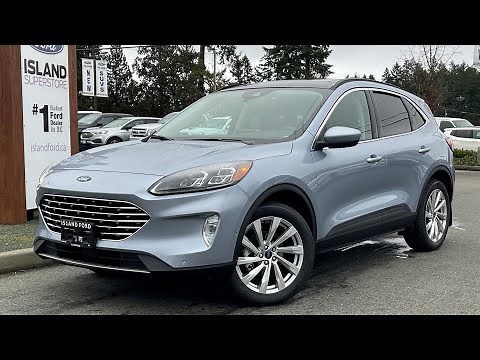 2022 Ford Escape Titanium Hybrid + NAV, Heads Up Display, AWD Review | Island Ford