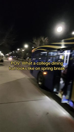 Spring Break Dining Hall Experience POV
