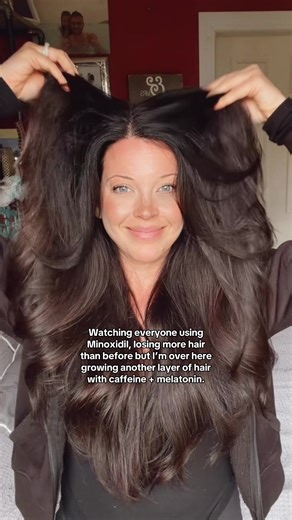 Why aren’t you using this serum too? Minoxidil side effects! And what to use instead ⬇️ •Systemic Absorption and Cardiovascular Effects •Allergic Reactions or Sensitivities •Shedding Phase When starting minoxidil, many users experience initial shedding, where hairs fall out before regrowth starts. •Not Safe for Pregnant or Breastfeeding Women •Facial Hair Growth (Unwanted) 📣USE a Caffeine   Melatonin infused serum instead!! All natural! That slows down hair shed by slowing down DHT that causes 