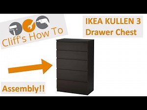 IKEA KULLEN 3 Drawer Chest Assembly