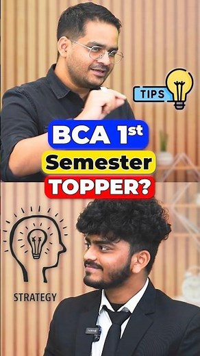 🎓BCA Topper Strategy & Best Study Tips!😱BCA Commerce Student! #Shorts #BCAStudents #BCACourse #BCA