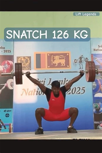 💪 National Weitghtlifting Championships 2025🇱🇰 ( Snatch 126 kg)🏋️