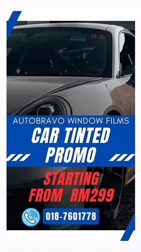 🚘✨ AUTOBRAVO WINDOW FILMS ✨🚘 💎 13 年专业汽车贴膜经验 · 让品质说话 💎 13 Years of Professional Tint Installation · Quality You Can Trust 🌞汽车隔热膜最低只要 RM299！ Car Window Tinting from only RM299! 🔥 全车隔热升级，瞬间降低车内温度 🔥 Premium heat rejection to keep your car cool 🛡️ 防爆、防紫外线、隐私保护一次到位 🛡️ UV protection, safety enhancement & privacy in one ✨ 多款膜质任选，让你的爱车更舒适更有格调 ✨ Multiple film options to match your style & comfort 🏆 📍 地址 / Address 143, Jalan Seri Impian 1, Taman Impian Emas, 81300 Skudai, Johor 🕙 营业时间 / Busines