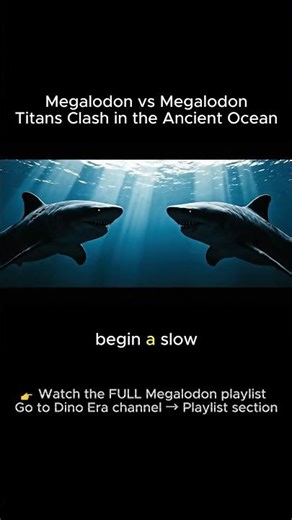 Megalodon vs Megalodon | Titans Clash in the Ancient Ocean #megalodon #titansclash #ancientoceans
