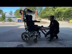 How to use a tilt in space wheelchair Invacare Rea Azalea wheelchair demonstration