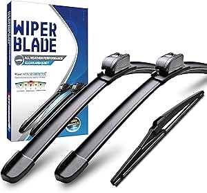 Wiper Blades, 3 Windshield Wipers for Toyota Prius V 2012-2017, 26" + 19" + 11" Automotive Replacement Windshield wiper blades U/J Hook