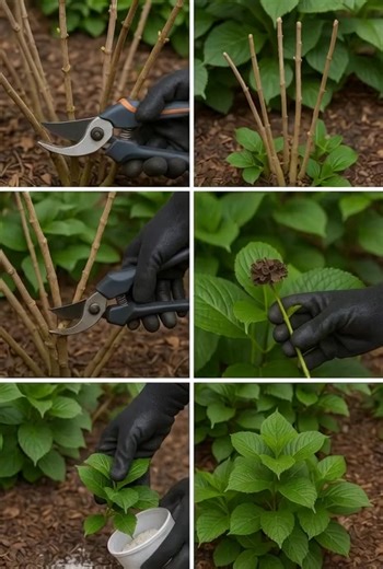 How to make your hydrangeas gorgeous and lush – spring pruning and top dressing. Tips in comments | 10 Garden Tips