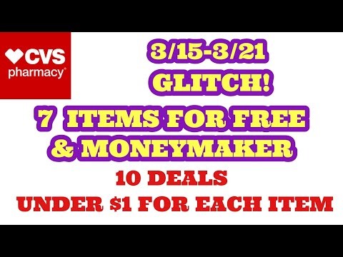 GLITCH! FREE & MONEYMAKERS AT CVS 3/15-3/21! NEW WEEK & DEALS!