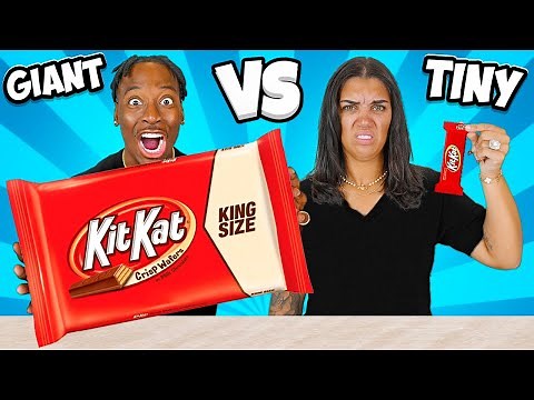 BIG VS TINY FOOD CHALLENGE