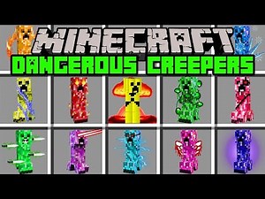 Minecraft DANGEROUS CREEPER MOD! | SURVIVE AGAINST NUCLEAR CREEPERS & MORE! | Modded Mini-Game
