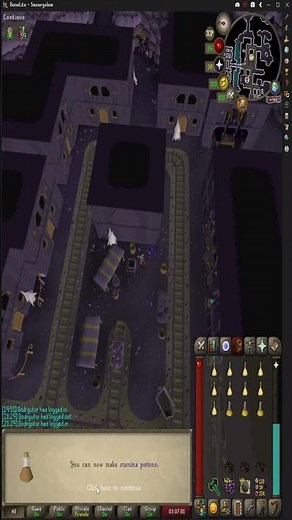 Here I am hitting l level 77 in the support skill Herblore in the computer game old school runescape