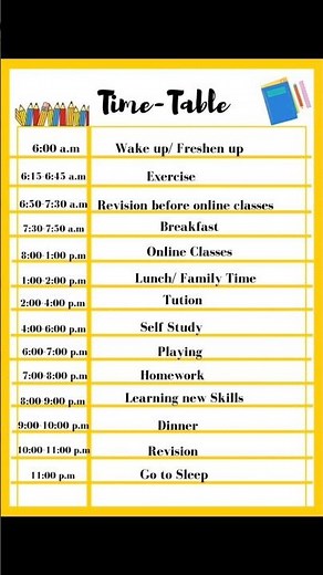 Perfect Study Time Table for Students | Daily Routine for High Marks | Toppers Study Routine 2025 📚✨
