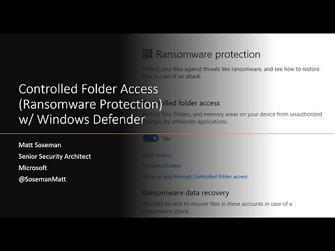 Controlled Folder Access (Ransomware Protection) in Windows 10