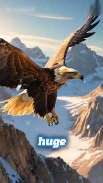 🦅⚡ Golden Eagle: The Sky King of the Mountains! 🏔️🔥 #animals #animalfacts #goldeneagle #eagles