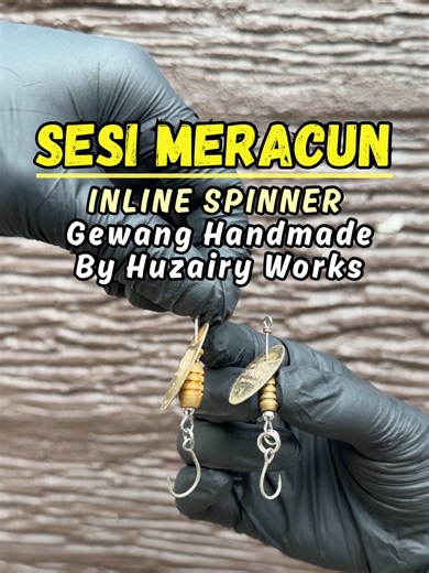 Handmade Inline Spinner for Fishing by Huzairyworks