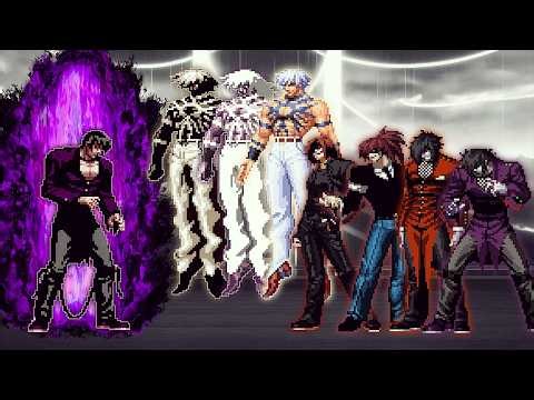 [KOF Mugen] Iori Yagami KM Vs Super Element, Orochi Team