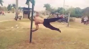 10K views · 252 reactions | Human flag pull ups super set with planche push ups, cause why not? Awesome (Y)  | Street Workout | Facebook