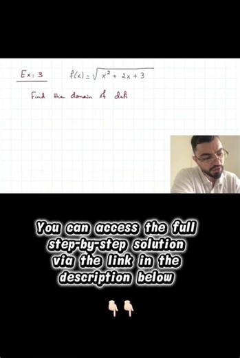 Calculus 1: Domain of definition- Exercise 3 #shorts #maths #calculus #functions #engineering #stem