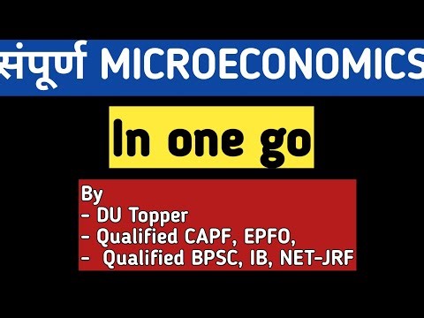 Complete Microeconomics in one class