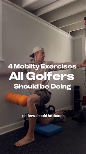 Chad Driscoll - Fairway Fitness on Instagram: "4 Mobility exercises all golfers should be doing 1. T-spine shoulder combo - keep hips square to wall. Take top hand and rotate open as you exhale and come back. For more shoulder mobility, take the inside hand and scrape the wall as you go up and over towards your back pocket. 2. Hip airplane - as you hold on something have one leg down slightly bent in one leg strip back. Start by closing your off hip to the working foot and feel stretched in your