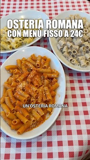 Roman tavern with a €24 fixed menu #wheretoeat